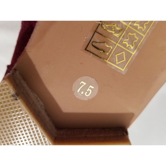 Jeffrey Campbell Speir Ruched Luxe Wine Suede Slouchy Ankle Boots Size 7.5 - Picture 6 of 7